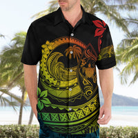 Polynesian Plumeria Hawaiian Shirt Ride The Waves - Reggae - Wonder Print Shop