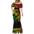 Polynesian Plumeria Mermaid Dress Ride The Waves - Reggae - Wonder Print Shop