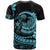 Polynesian Plumeria T Shirt Ride The Waves - Turquoise - Wonder Print Shop