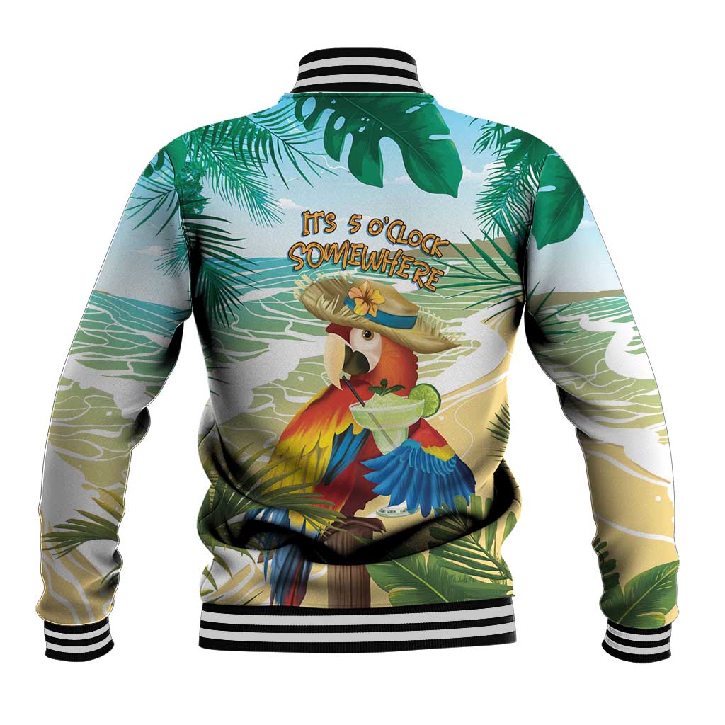 Aloha Hawaii It's 5 o'clock Somewhere Baseball Jacket - Wonder Print Shop