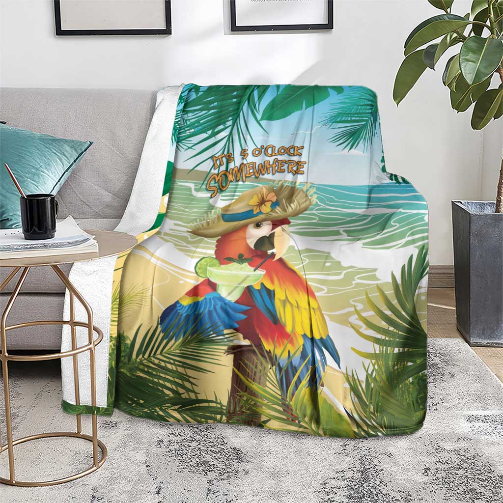 Aloha Hawaii It's 5 o'clock Somewhere Blanket - Wonder Print Shop