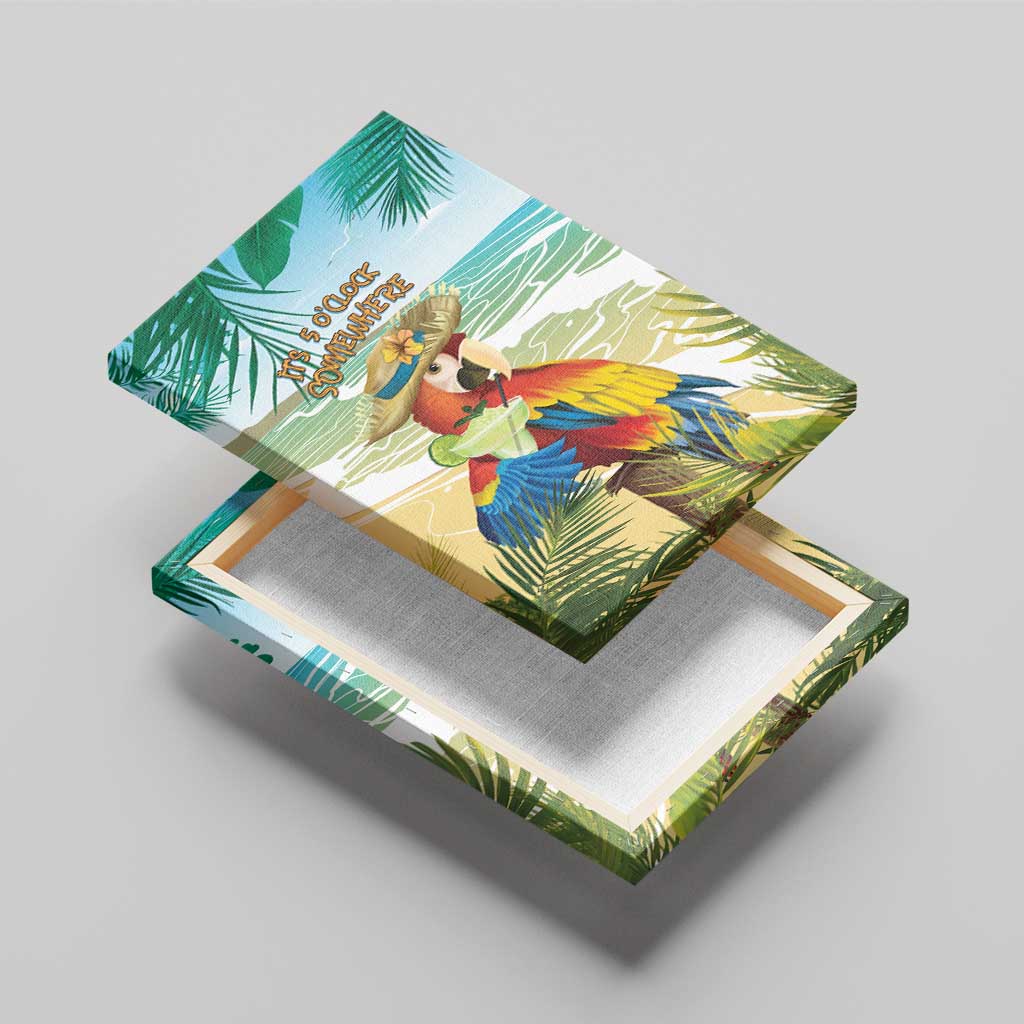 Aloha Hawaii It's 5 o'clock Somewhere Canvas Wall Art - Wonder Print Shop