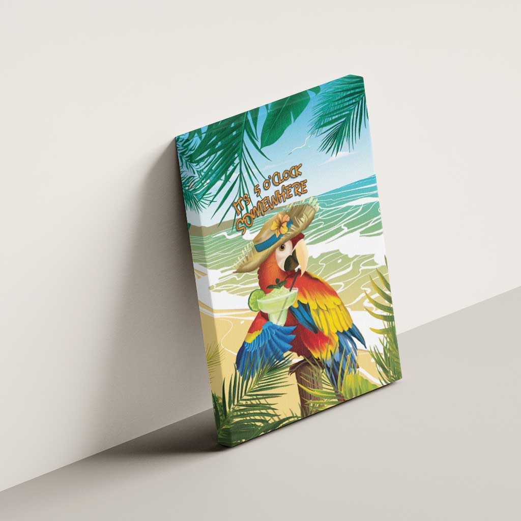 Aloha Hawaii It's 5 o'clock Somewhere Canvas Wall Art - Wonder Print Shop