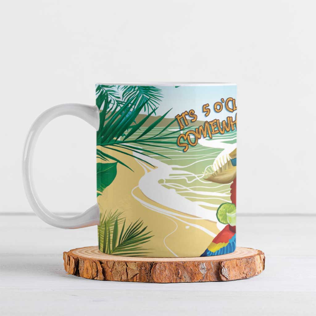 Aloha Hawaii It's 5 o'clock Somewhere Ceramic Mug - Wonder Print Shop