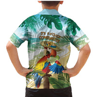 Aloha Hawaii It's 5 o'clock Somewhere Family Matching Mermaid Dress and Hawaiian Shirt - Wonder Print Shop