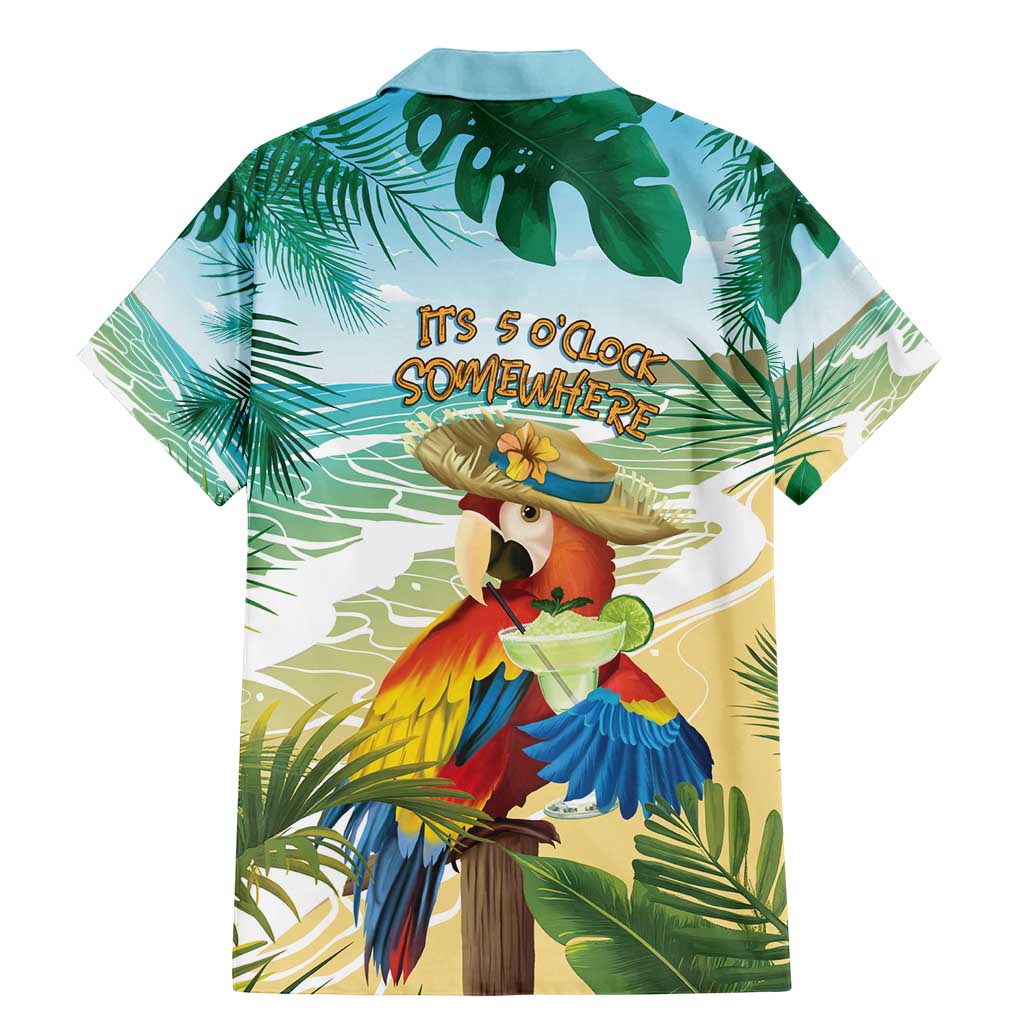Aloha Hawaii It's 5 o'clock Somewhere Family Matching Mermaid Dress and Hawaiian Shirt - Wonder Print Shop