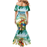 Aloha Hawaii It's 5 o'clock Somewhere Family Matching Mermaid Dress and Hawaiian Shirt - Wonder Print Shop