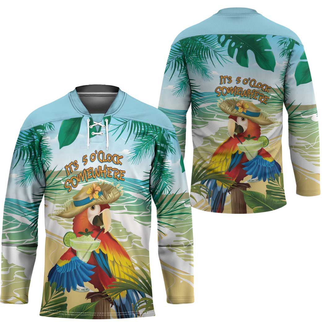 Aloha Hawaii It's 5 o'clock Somewhere Hockey Jersey - Wonder Print Shop
