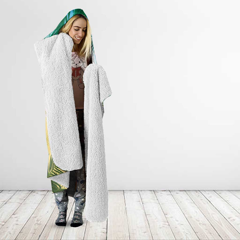 Aloha Hawaii It's 5 o'clock Somewhere Hooded Blanket - Wonder Print Shop