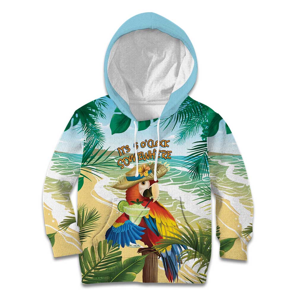 Aloha Hawaii It's 5 o'clock Somewhere Kid Hoodie - Wonder Print Shop