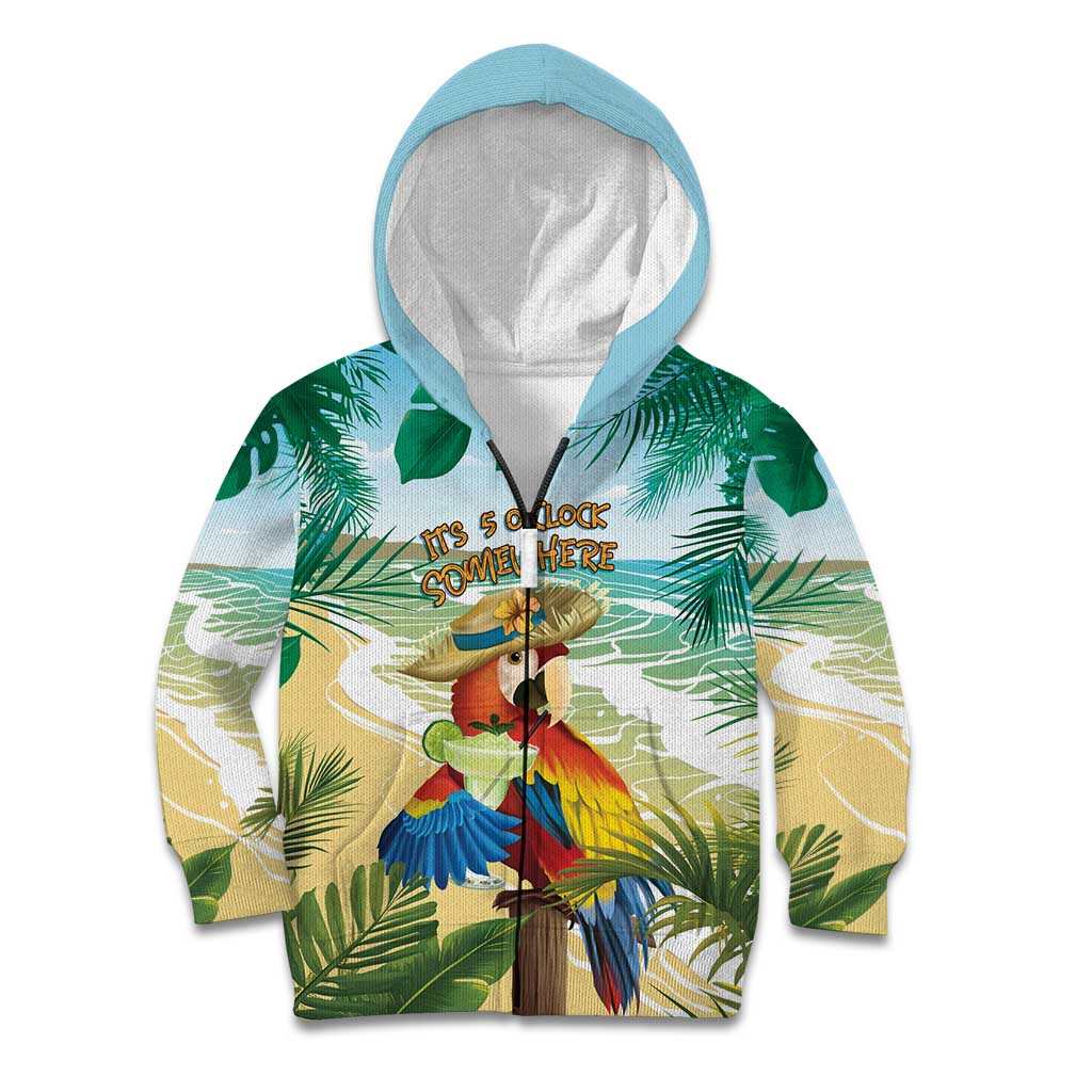 Aloha Hawaii It's 5 o'clock Somewhere Kid Hoodie - Wonder Print Shop