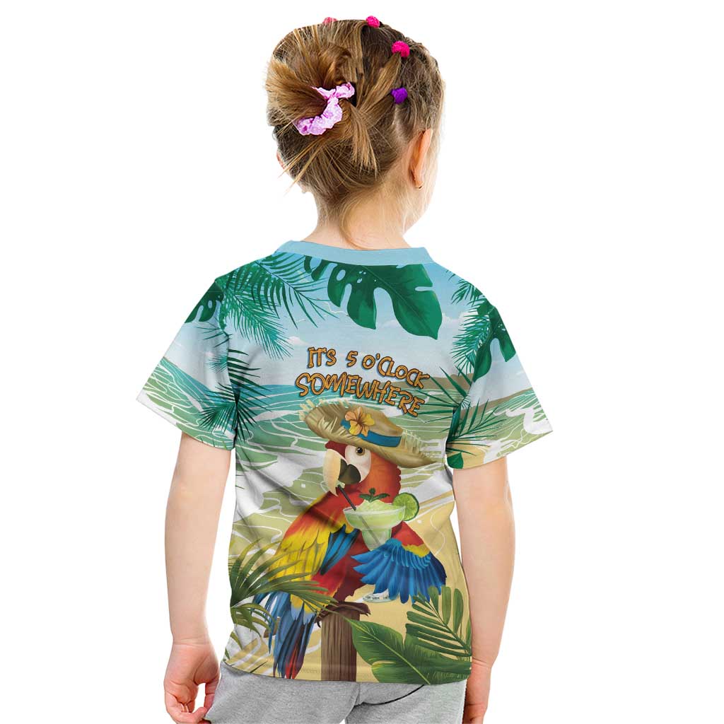 Aloha Hawaii It's 5 o'clock Somewhere Kid T Shirt - Wonder Print Shop