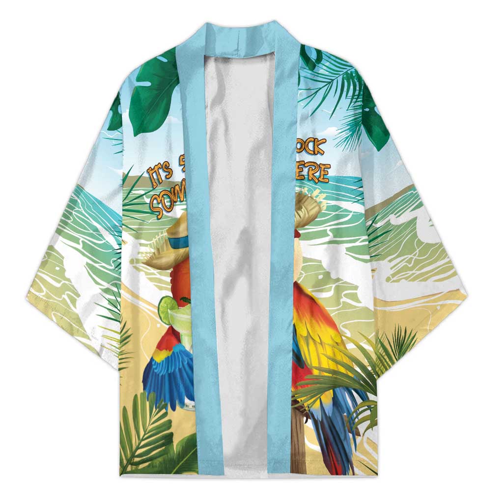 Aloha Hawaii It's 5 o'clock Somewhere Kimono - Wonder Print Shop