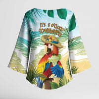 Aloha Hawaii It's 5 o'clock Somewhere Kimono Sleeve Blouse - Wonder Print Shop