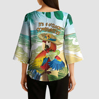 Aloha Hawaii It's 5 o'clock Somewhere Kimono Sleeve Blouse - Wonder Print Shop