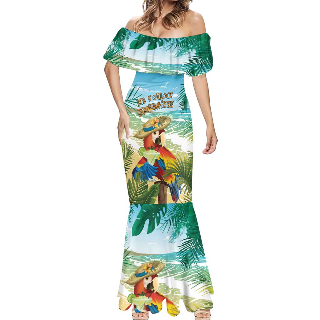 Aloha Hawaii It's 5 o'clock Somewhere Mermaid Dress - Wonder Print Shop