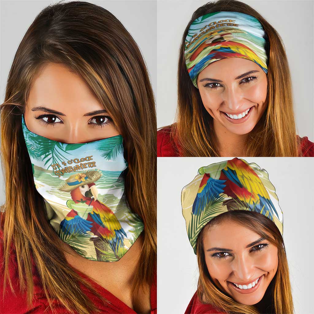 Aloha Hawaii It's 5 o'clock Somewhere Neck Gaiter - Wonder Print Shop