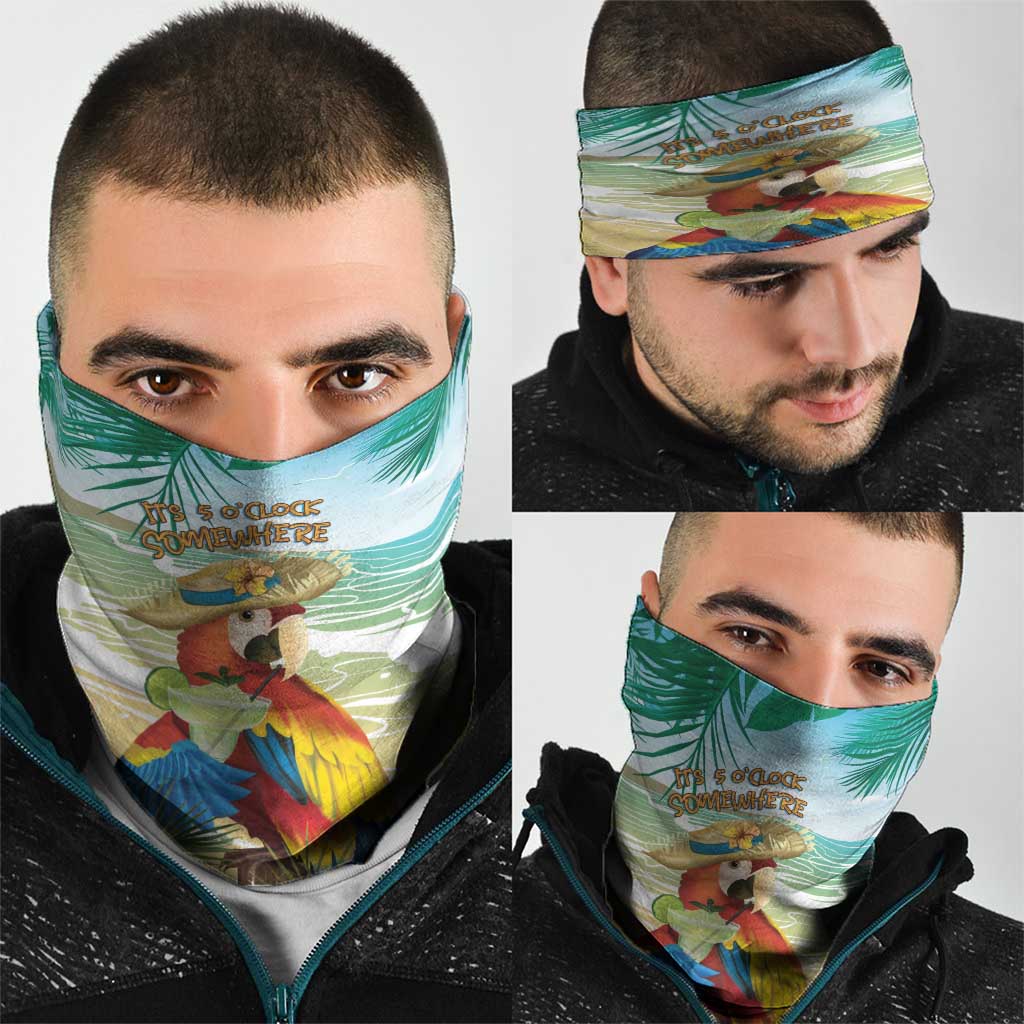 Aloha Hawaii It's 5 o'clock Somewhere Neck Gaiter - Wonder Print Shop