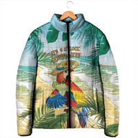 Aloha Hawaii It's 5 o'clock Somewhere Padded Jacket - Wonder Print Shop