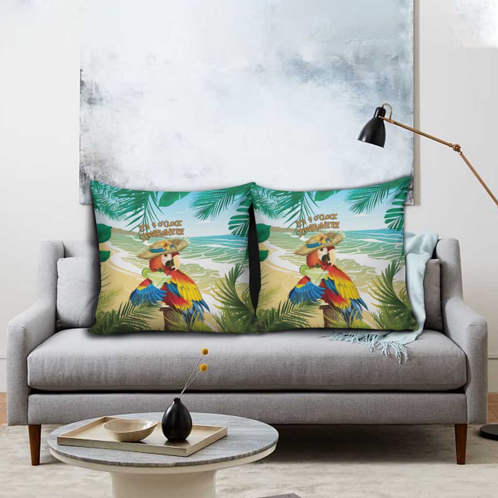 Aloha Hawaii It's 5 o'clock Somewhere Pillow Cover - Wonder Print Shop