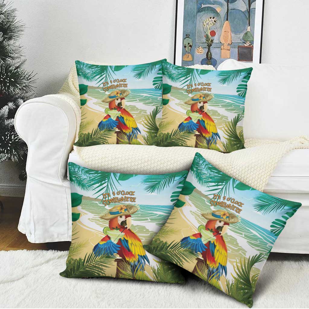 Aloha Hawaii It's 5 o'clock Somewhere Pillow Cover - Wonder Print Shop