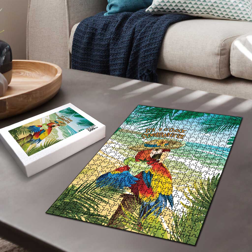 Aloha Hawaii It's 5 o'clock Somewhere Puzzle - Wonder Print Shop
