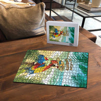 Aloha Hawaii It's 5 o'clock Somewhere Puzzle - Wonder Print Shop