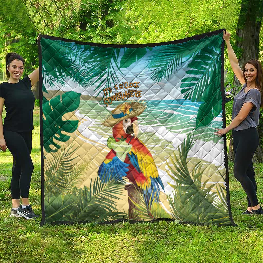 Aloha Hawaii It's 5 o'clock Somewhere Quilt - Wonder Print Shop