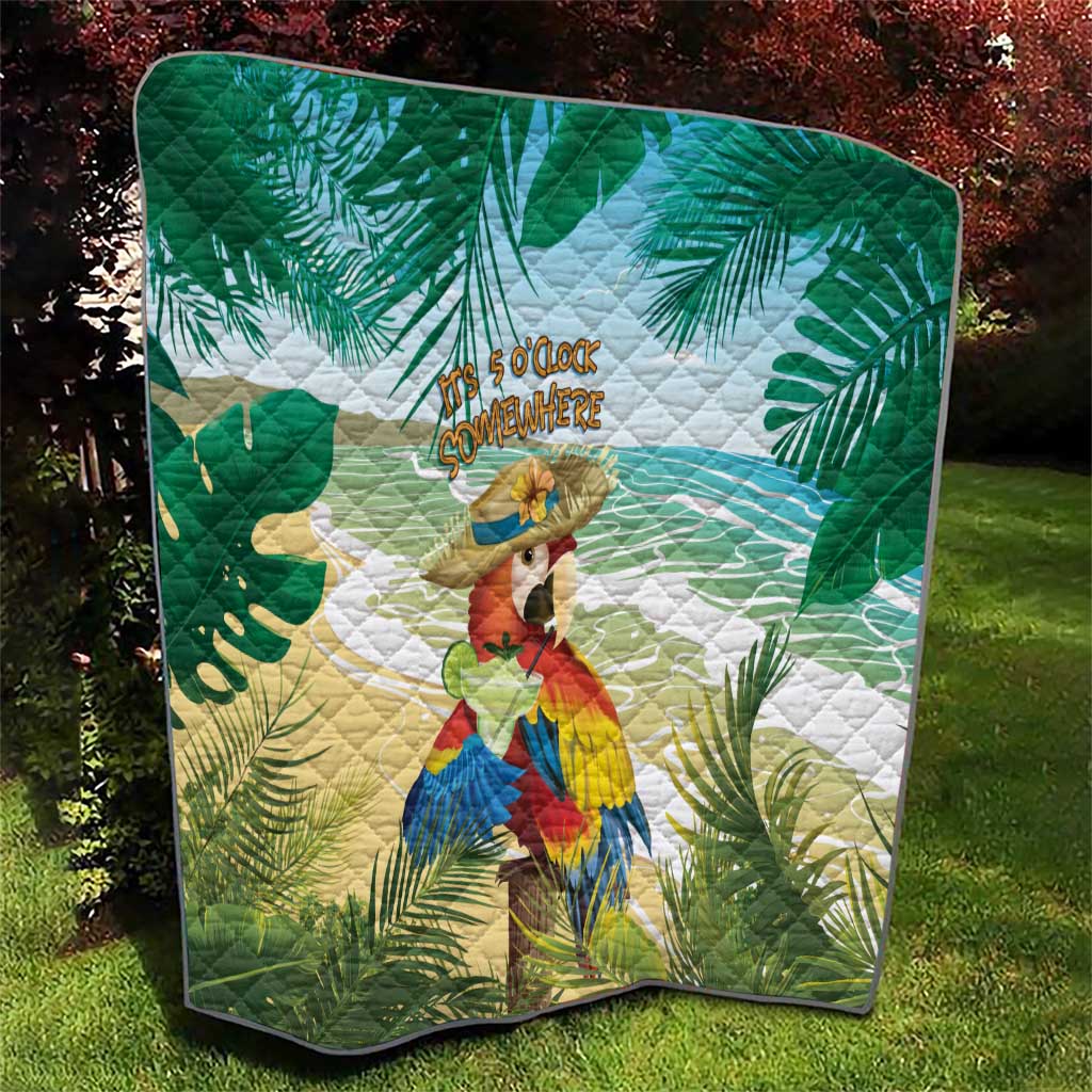 Aloha Hawaii It's 5 o'clock Somewhere Quilt - Wonder Print Shop
