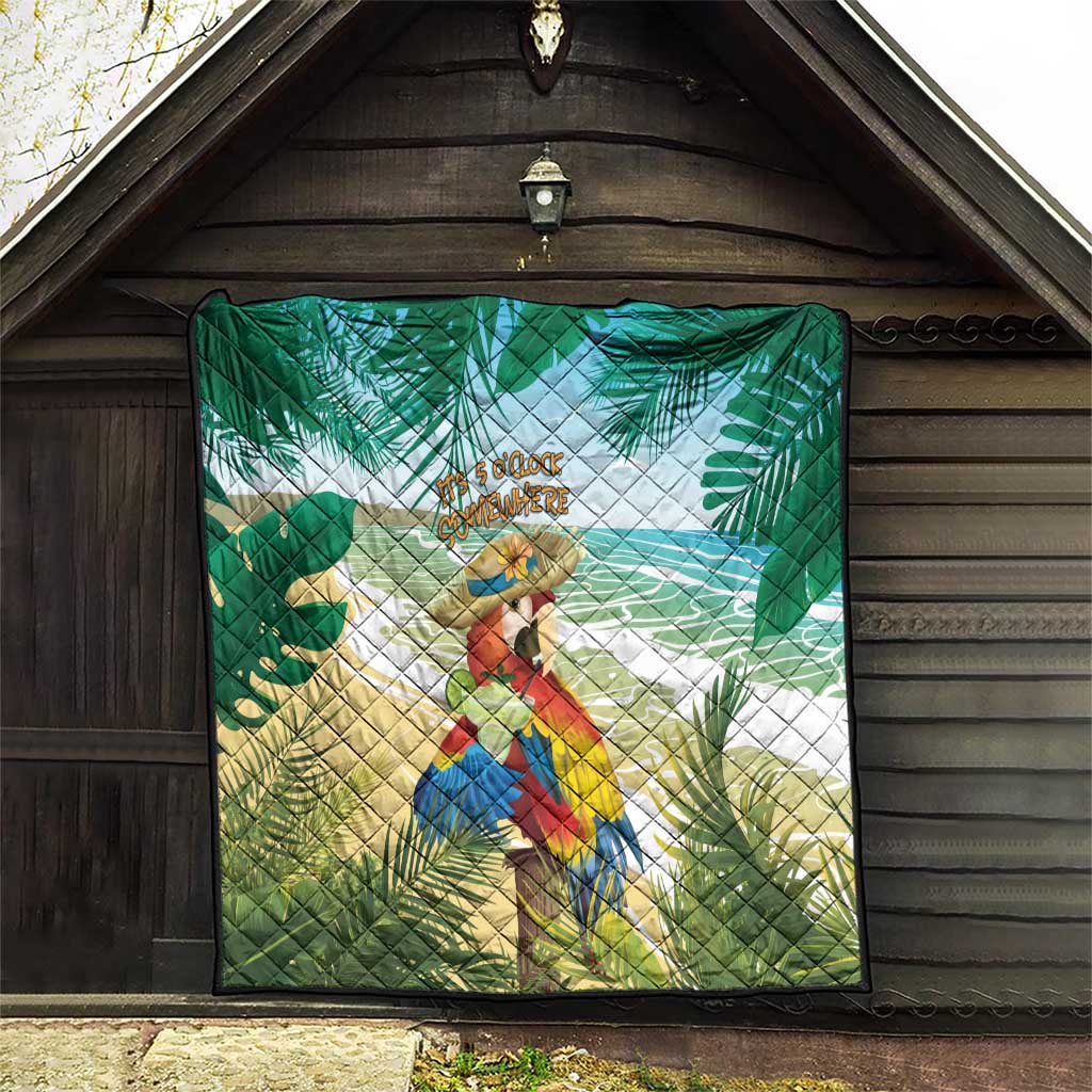 Aloha Hawaii It's 5 o'clock Somewhere Quilt - Wonder Print Shop