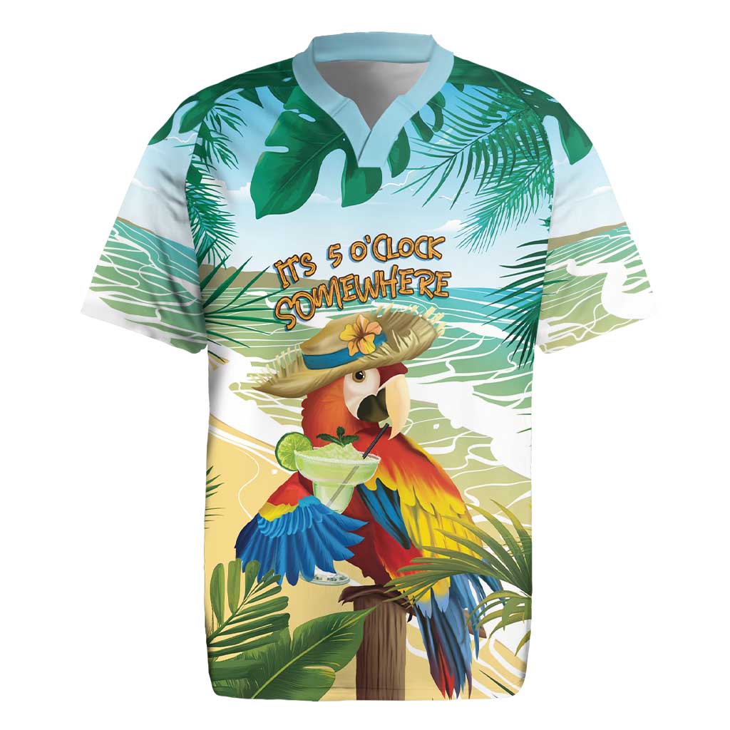 Aloha Hawaii It's 5 o'clock Somewhere Rugby Jersey - Wonder Print Shop