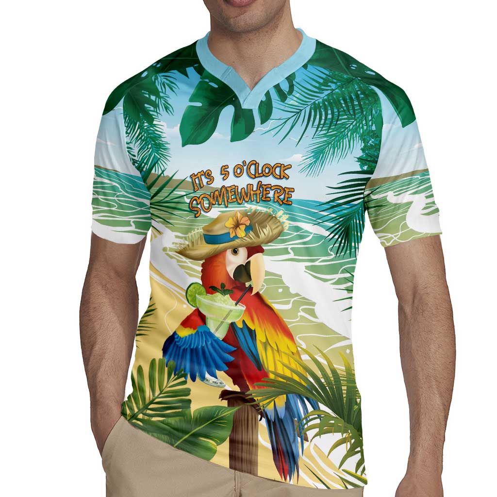 Aloha Hawaii It's 5 o'clock Somewhere Rugby Jersey - Wonder Print Shop