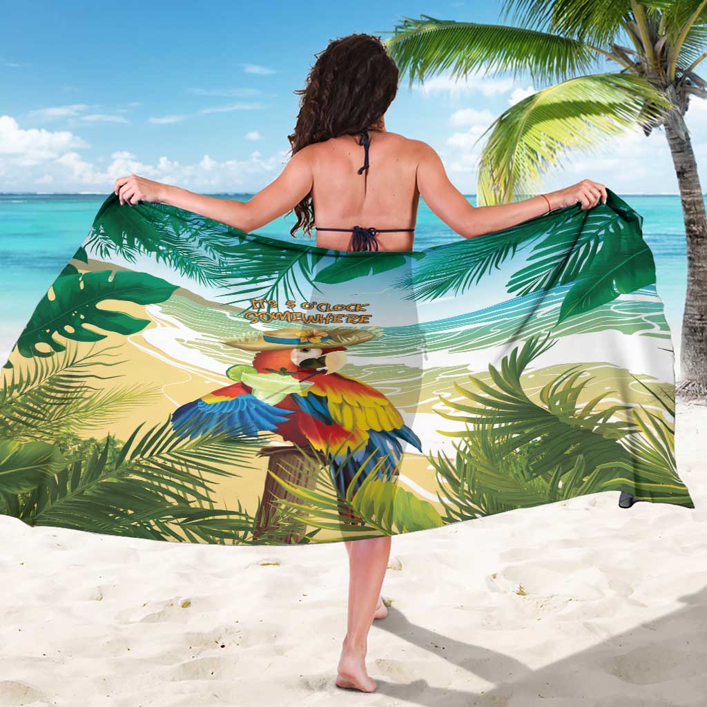 Aloha Hawaii It's 5 o'clock Somewhere Sarong - Wonder Print Shop