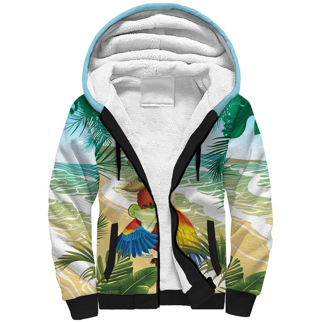 Aloha Hawaii It's 5 o'clock Somewhere Sherpa Hoodie - Wonder Print Shop