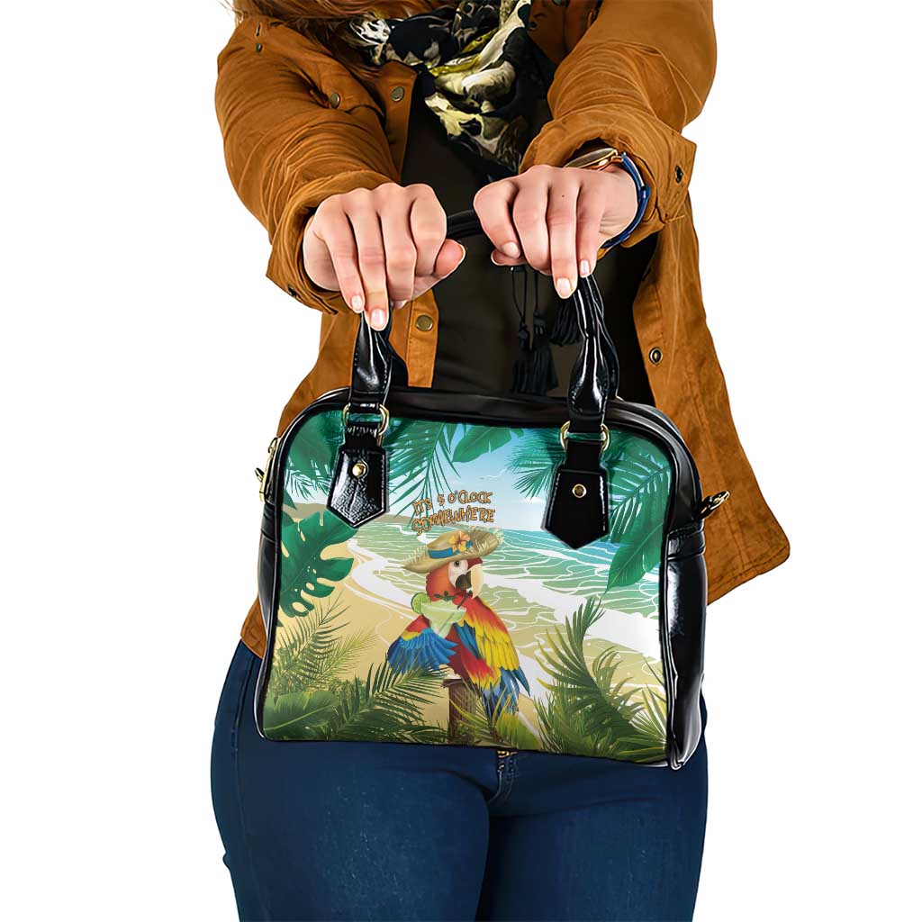 Aloha Hawaii It's 5 o'clock Somewhere Shoulder Handbag - Wonder Print Shop