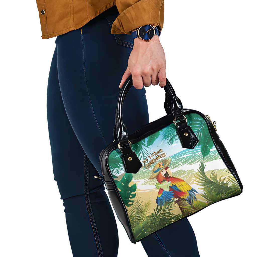 Aloha Hawaii It's 5 o'clock Somewhere Shoulder Handbag - Wonder Print Shop
