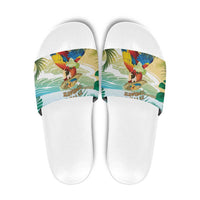 Aloha Hawaii It's 5 o'clock Somewhere Slide Sandals - Wonder Print Shop