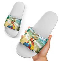 Aloha Hawaii It's 5 o'clock Somewhere Slide Sandals - Wonder Print Shop