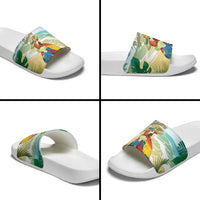 Aloha Hawaii It's 5 o'clock Somewhere Slide Sandals - Wonder Print Shop