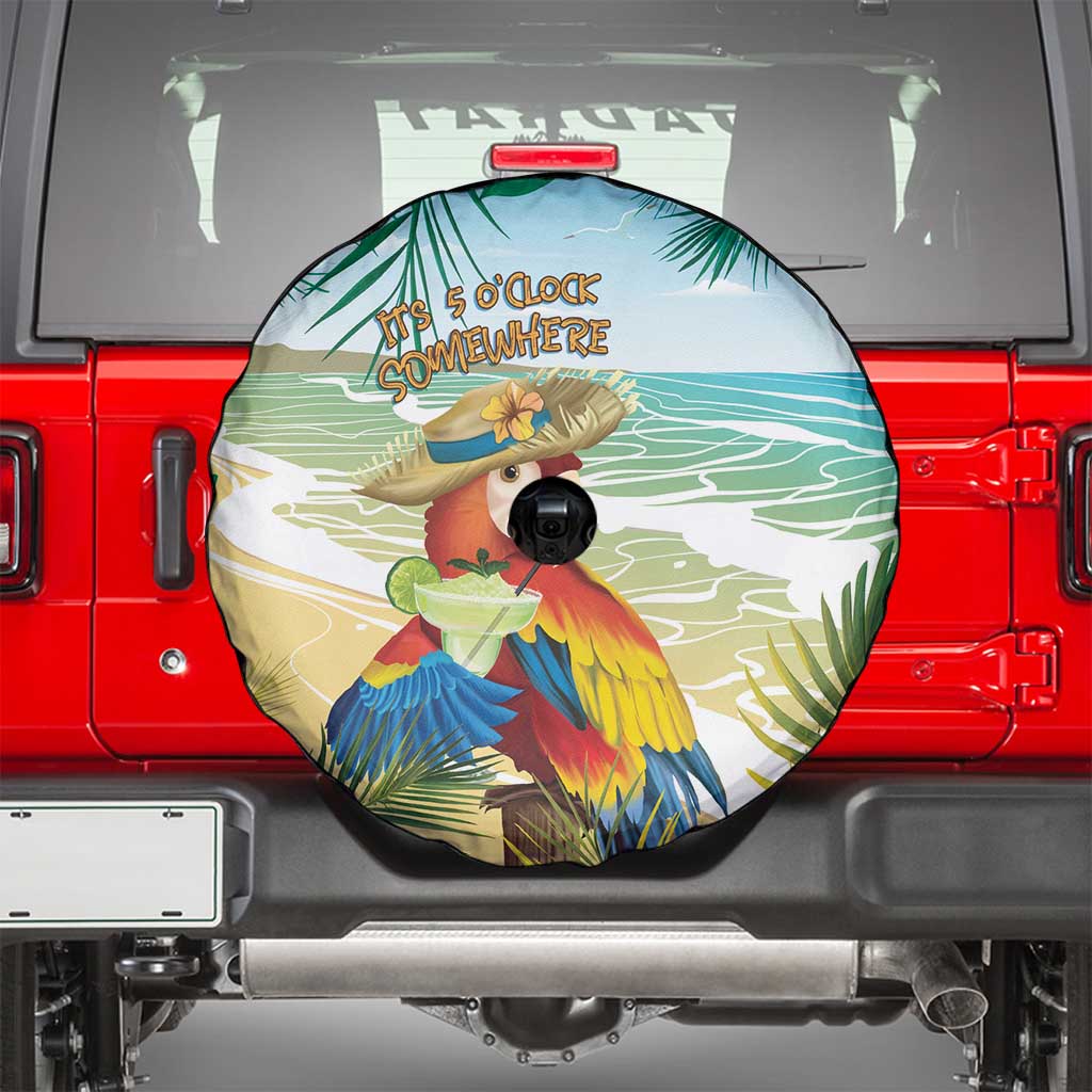 Aloha Hawaii It's 5 o'clock Somewhere Spare Tire Cover - Wonder Print Shop
