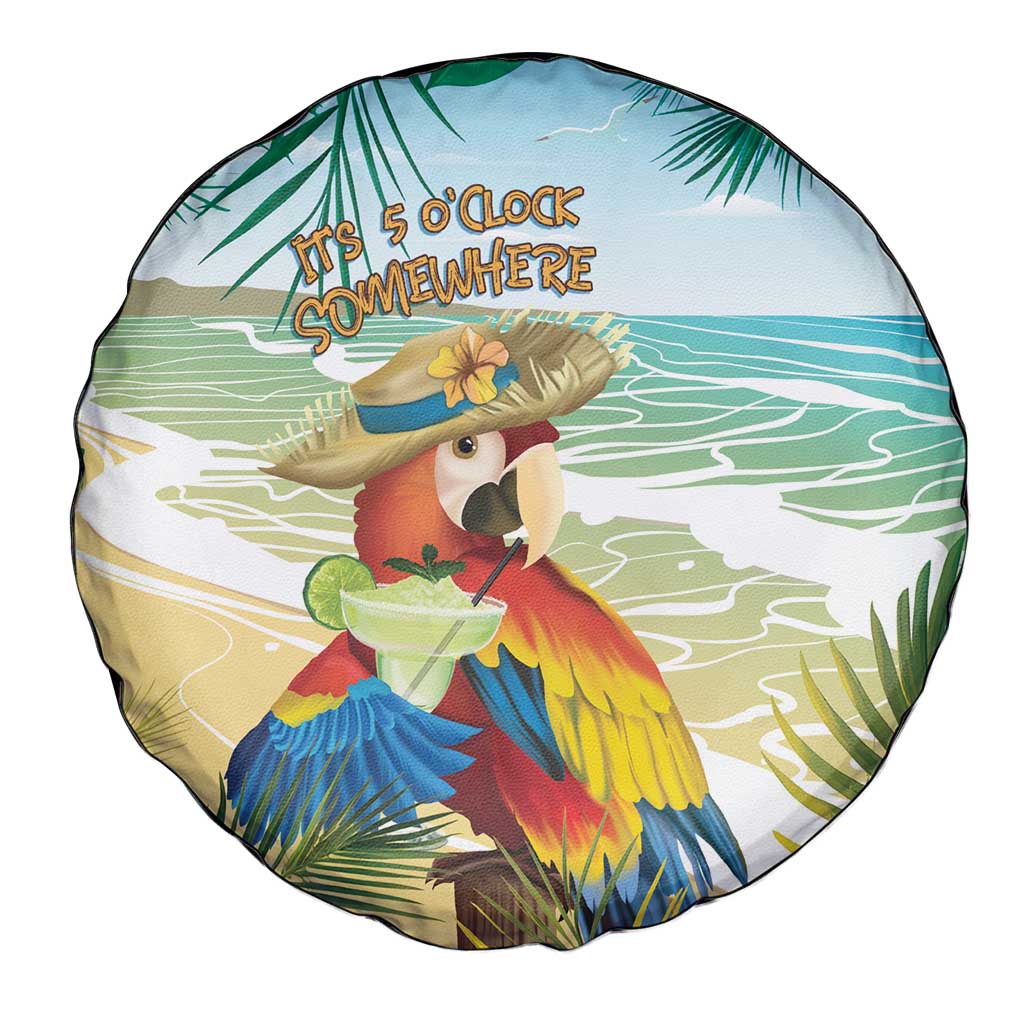 Aloha Hawaii It's 5 o'clock Somewhere Spare Tire Cover - Wonder Print Shop