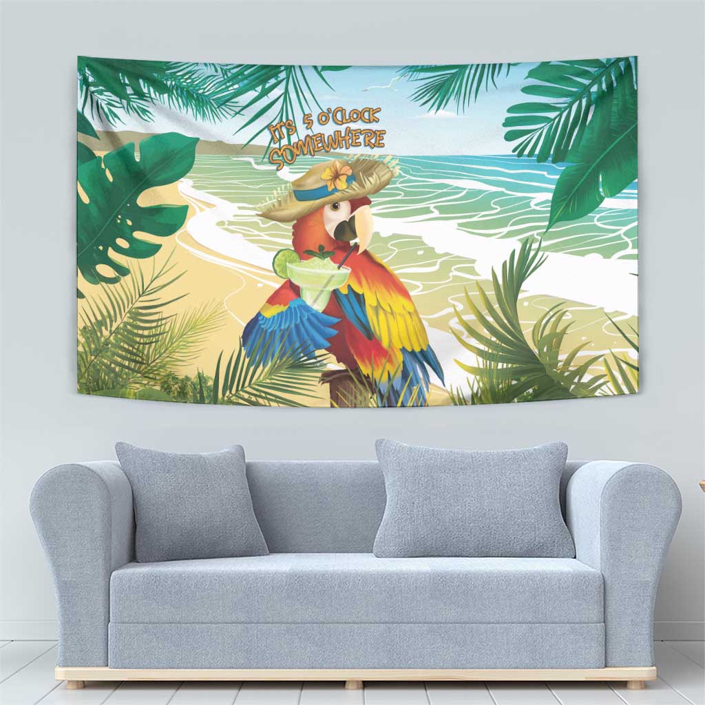 Aloha Hawaii It's 5 o'clock Somewhere Tapestry - Wonder Print Shop