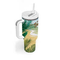 Aloha Hawaii It's 5 o'clock Somewhere Tumbler With Handle - Wonder Print Shop