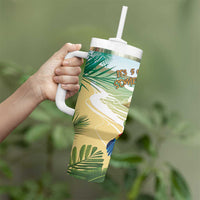 Aloha Hawaii It's 5 o'clock Somewhere Tumbler With Handle - Wonder Print Shop