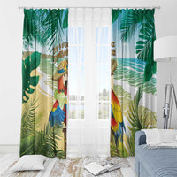 Aloha Hawaii It's 5 o'clock Somewhere Window Curtain - Wonder Print Shop