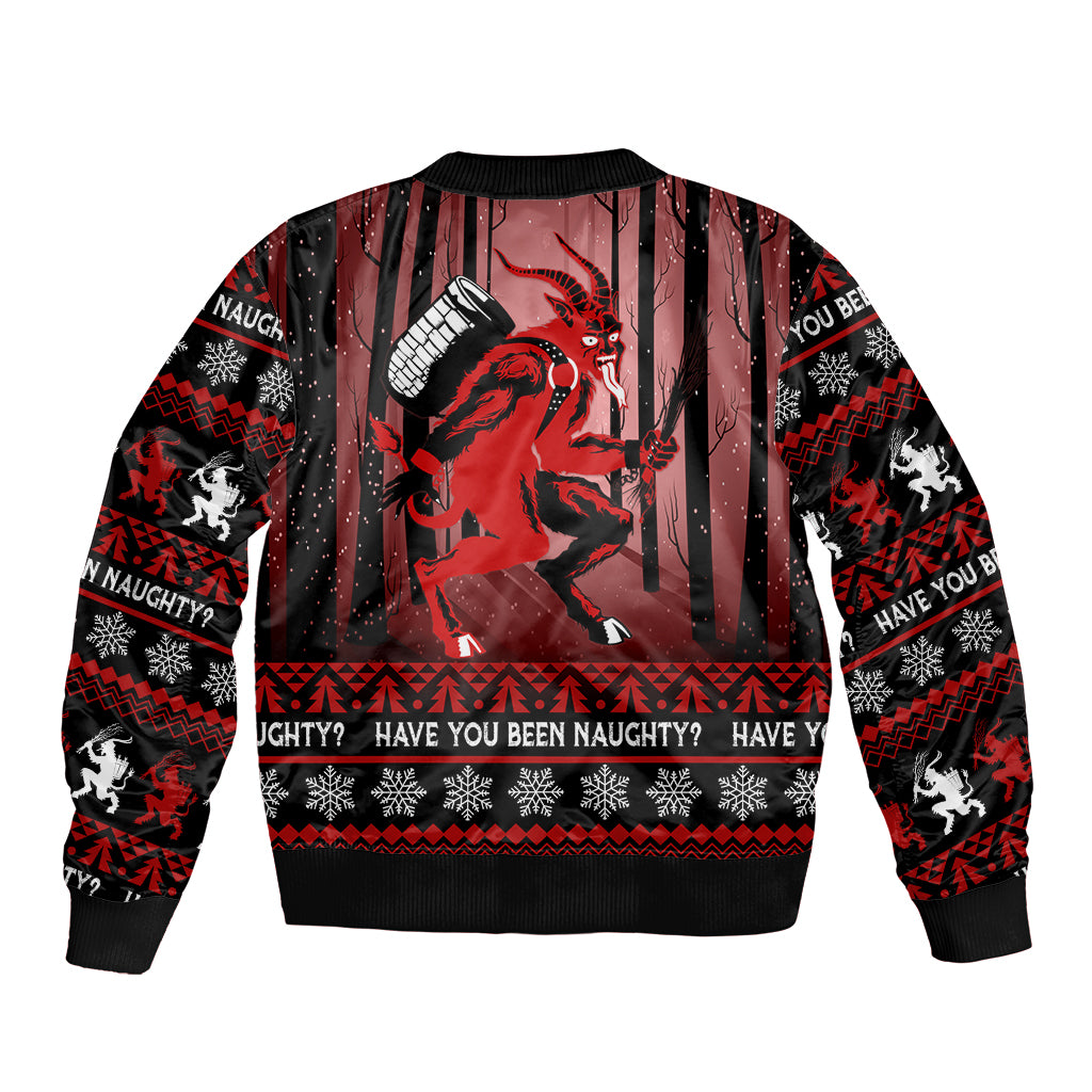Wonder Print Christmas Bomber Jacket Merry Krampus LT7 - Wonder Print Shop