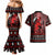 Wonder Print Christmas Couples Matching Mermaid Dress and Hawaiian Shirt Merry Krampus LT7 - Wonder Print Shop