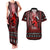 Wonder Print Christmas Couples Matching Tank Maxi Dress and Hawaiian Shirt Merry Krampus LT7 - Wonder Print Shop