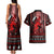 Wonder Print Christmas Couples Matching Tank Maxi Dress and Hawaiian Shirt Merry Krampus LT7 - Wonder Print Shop