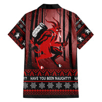 Wonder Print Christmas Family Matching Long Sleeve Bodycon Dress and Hawaiian Shirt Merry Krampus LT7 - Wonder Print Shop